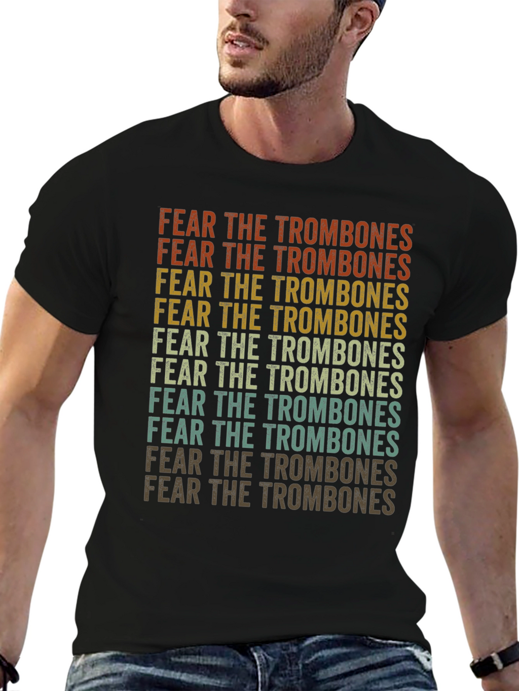 Fear The Trombones Retro T-Shirt
