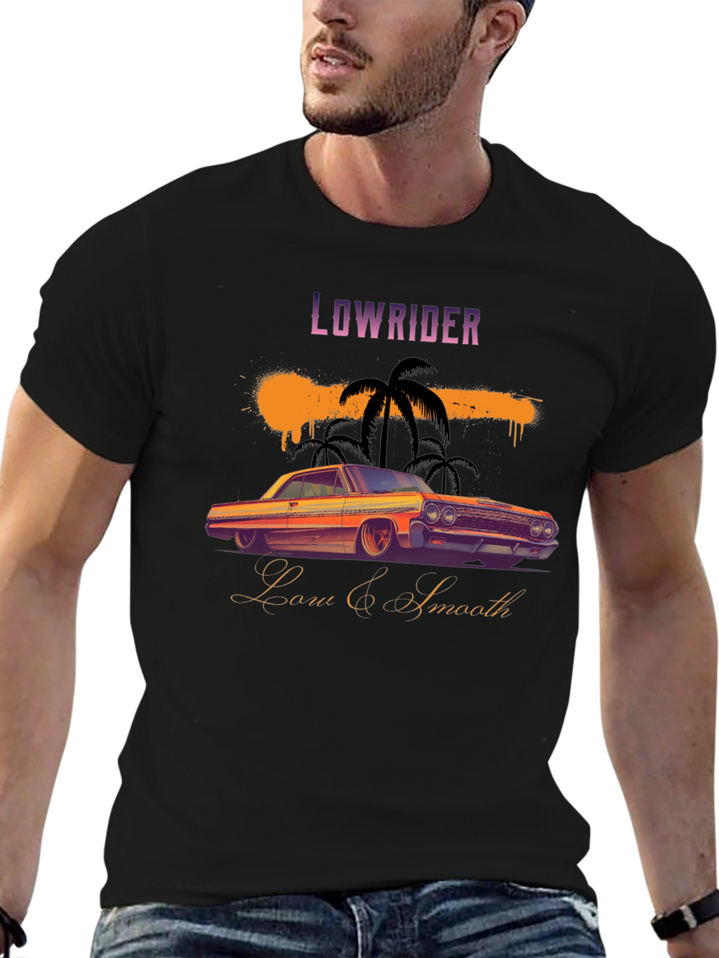 Lowrider Car Graphic T-Shirt