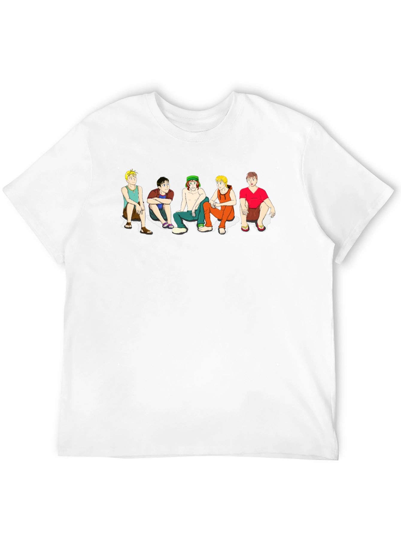 Retro Cartoon Crewneck Graphic T-Shirt