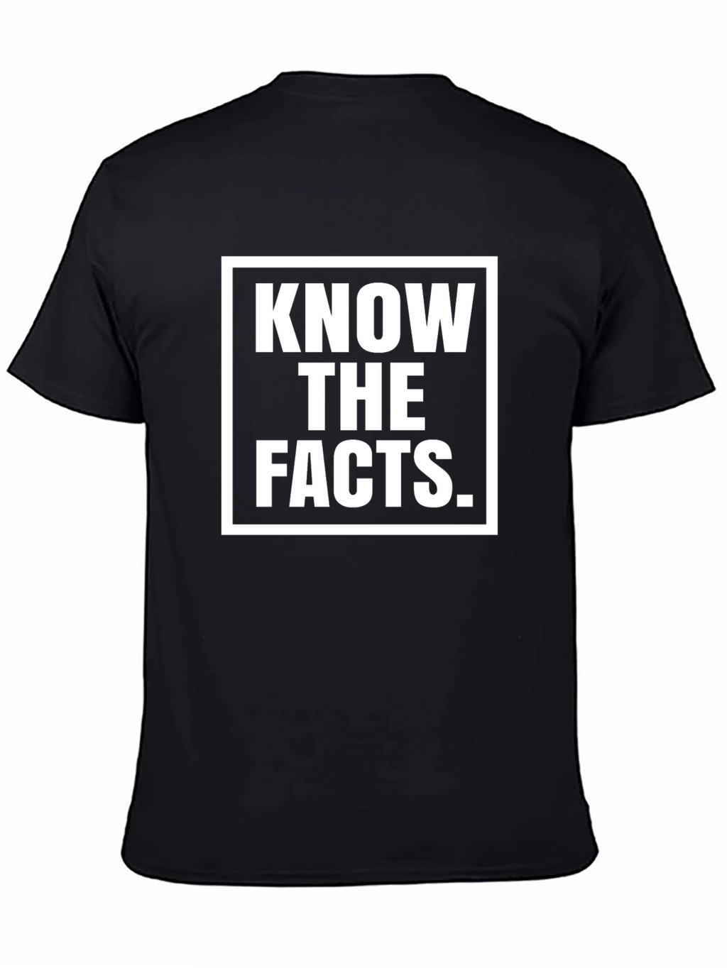 Know The Facts Graphic Tee - Black Unisex T-Shirt
