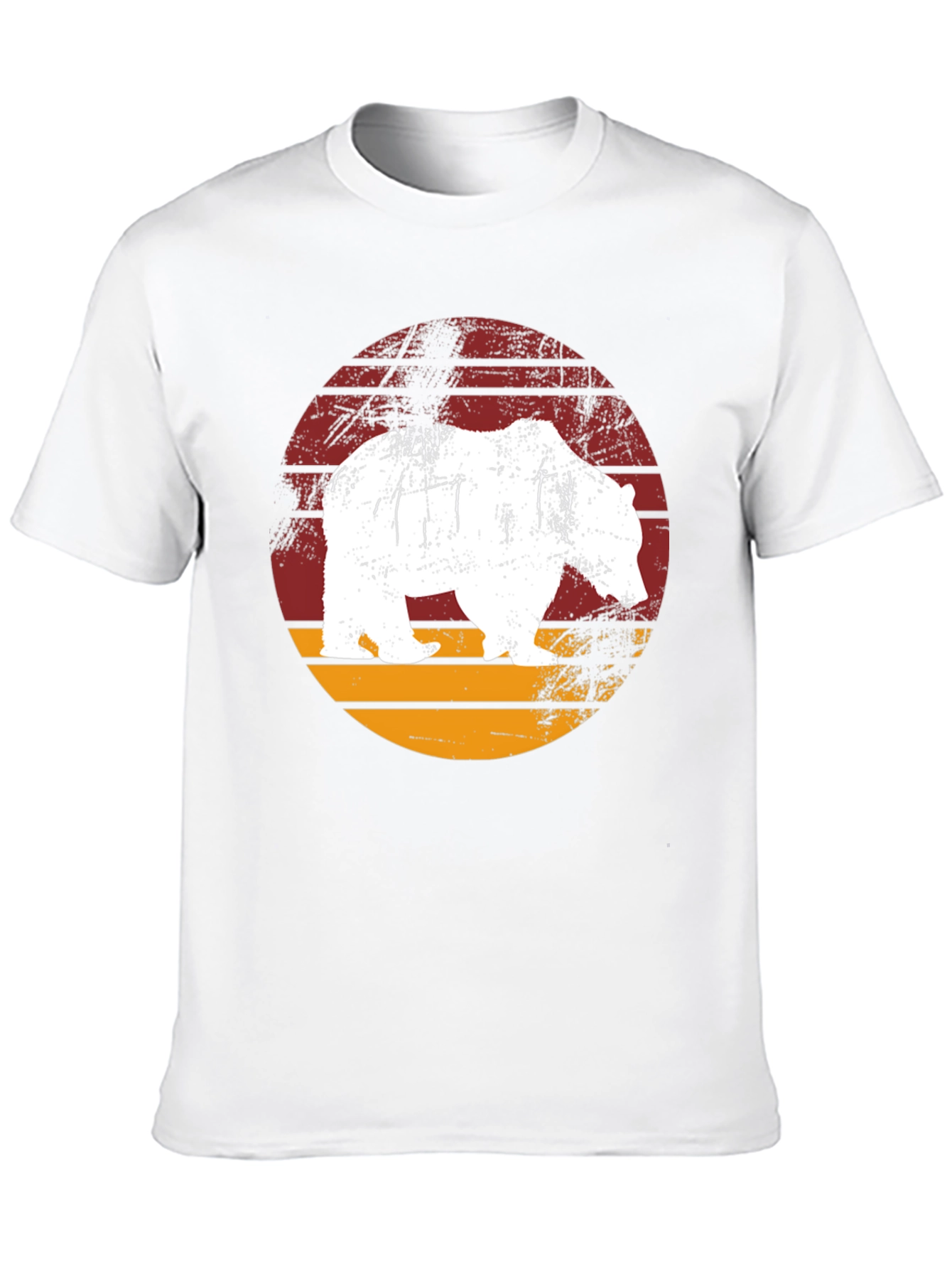 Bear Graphic Print Crew Neck T-Shirt