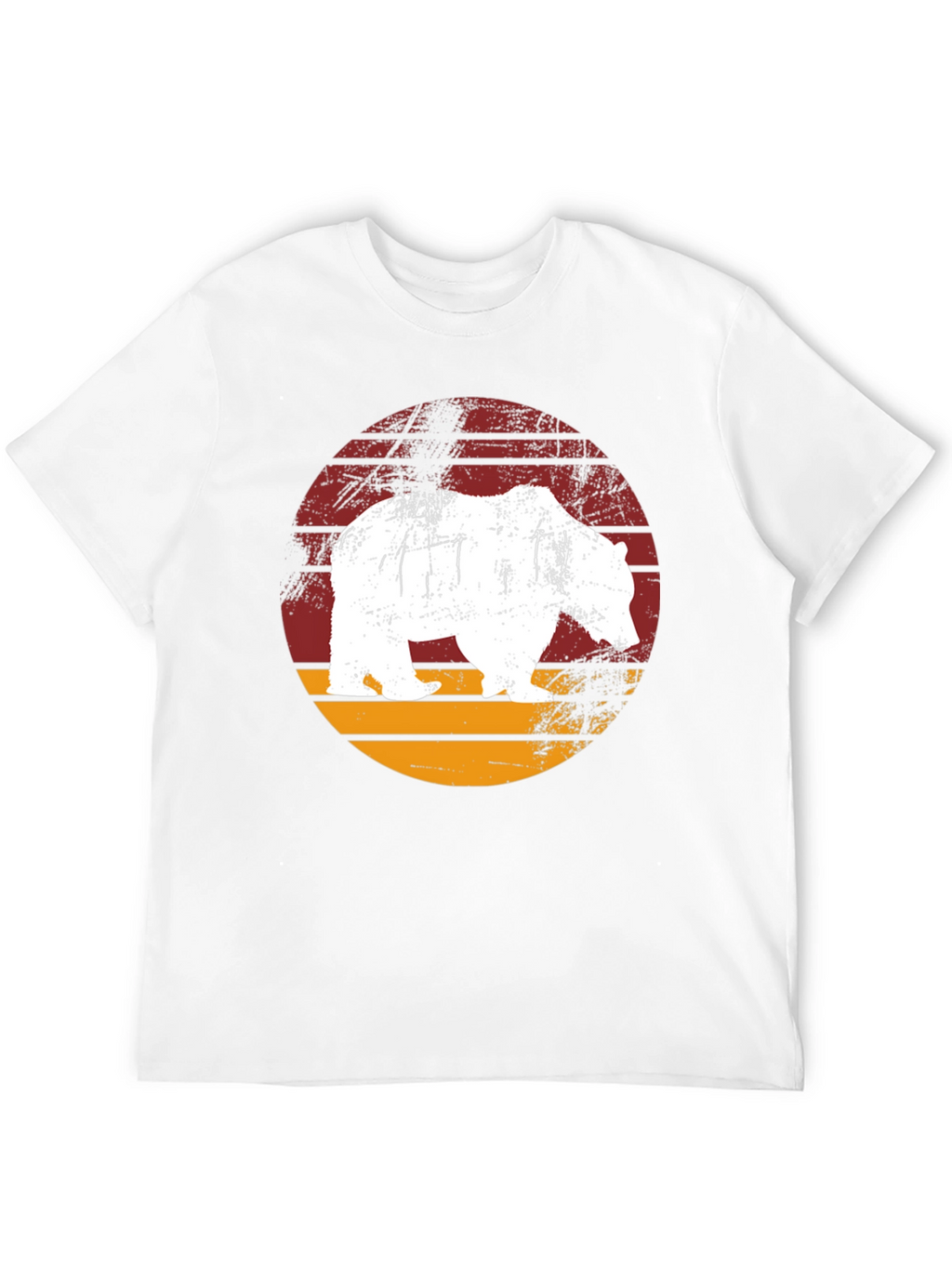 Bear Graphic Print Crew Neck T-Shirt
