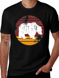 Bear Graphic Print Crew Neck T-Shirt