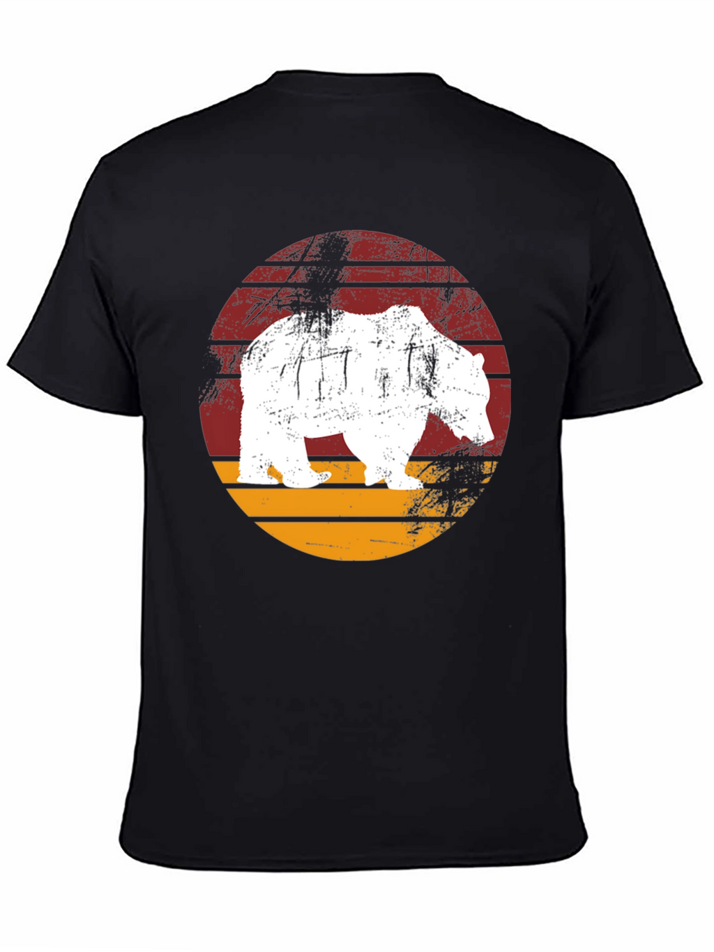 Bear Graphic Print Crew Neck T-Shirt