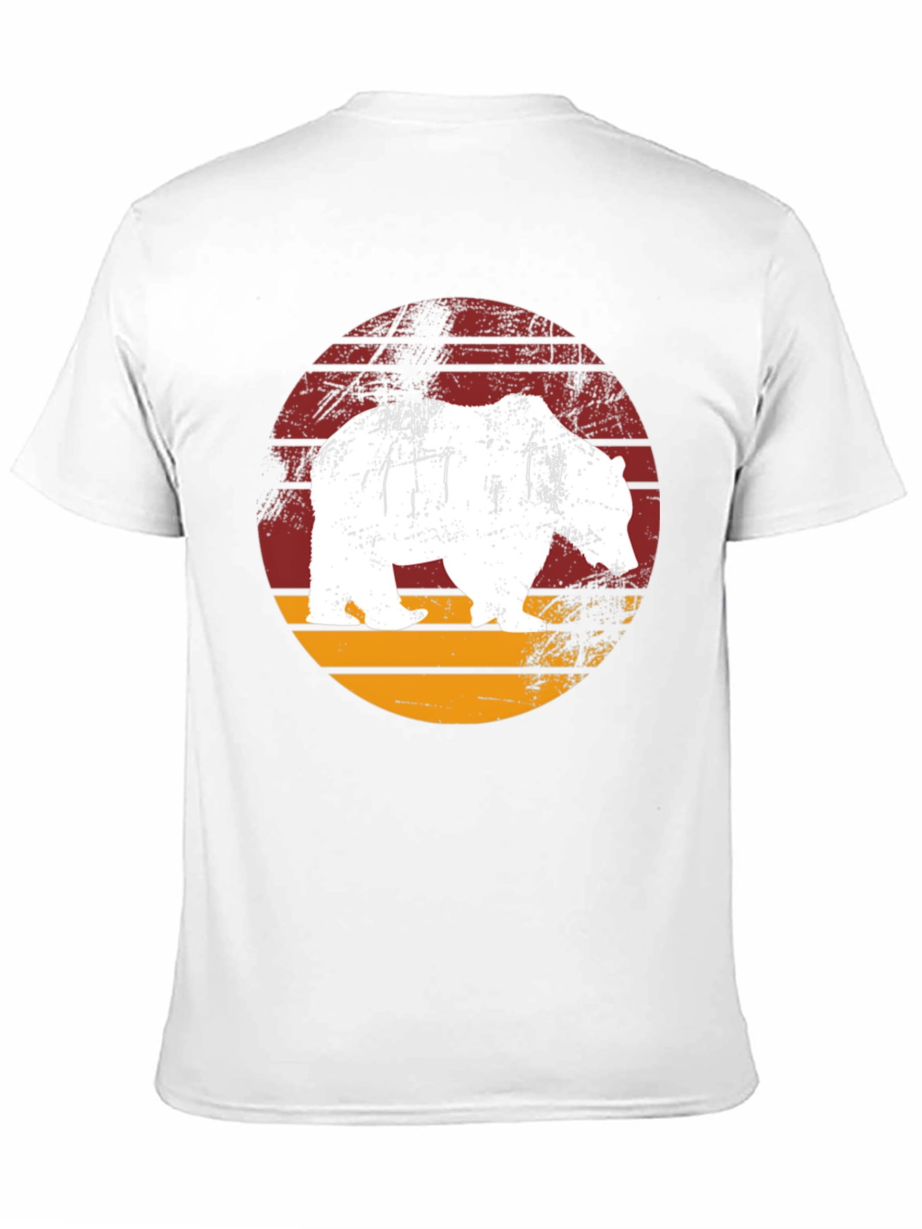 Bear Graphic Print Crew Neck T-Shirt