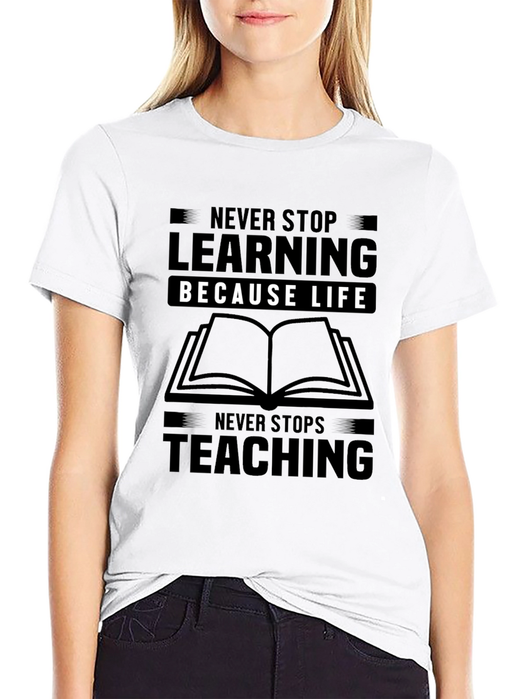 Never Stop Learning Graphic Tee