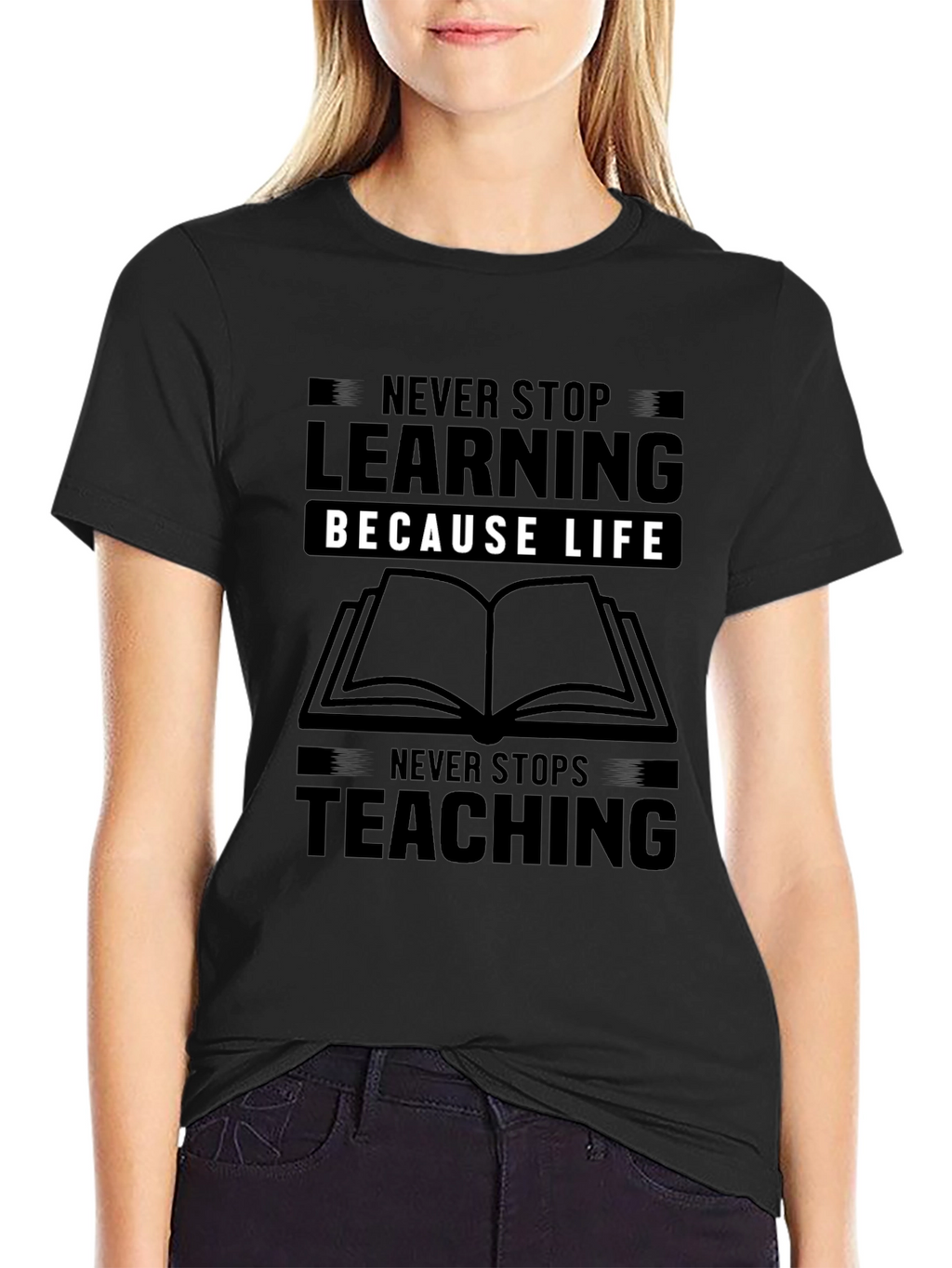 Never Stop Learning Graphic Tee
