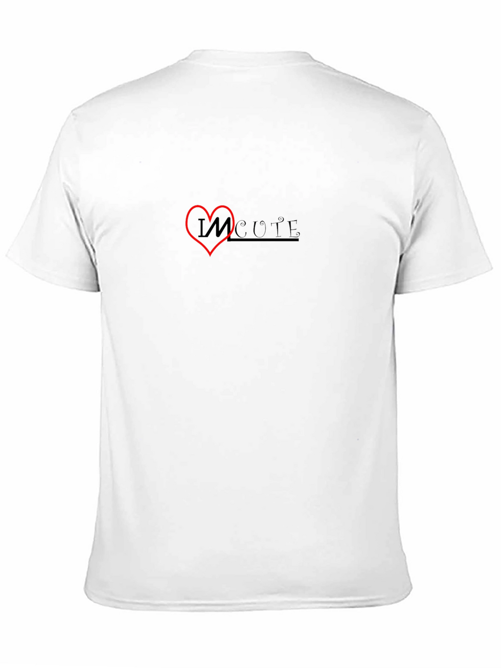 I Heart Cute Black T-Shirt