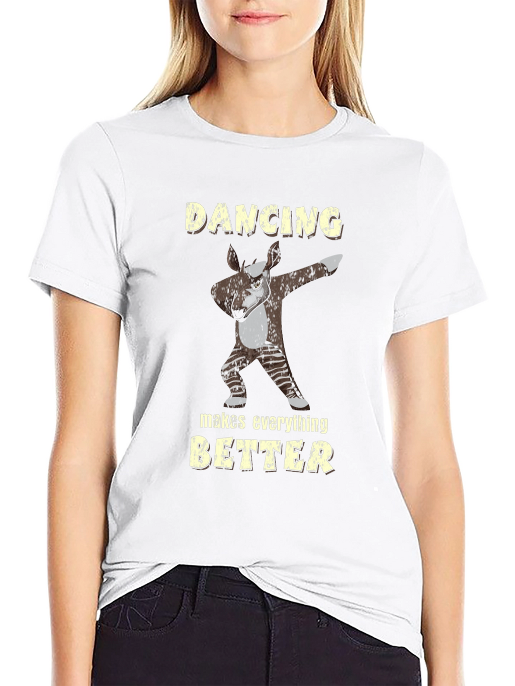 Dancing Okapi Black T-Shirt