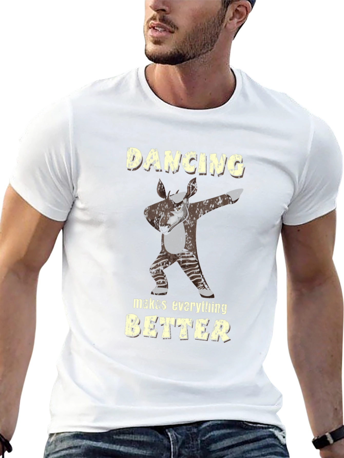 Dancing Okapi Black T-Shirt