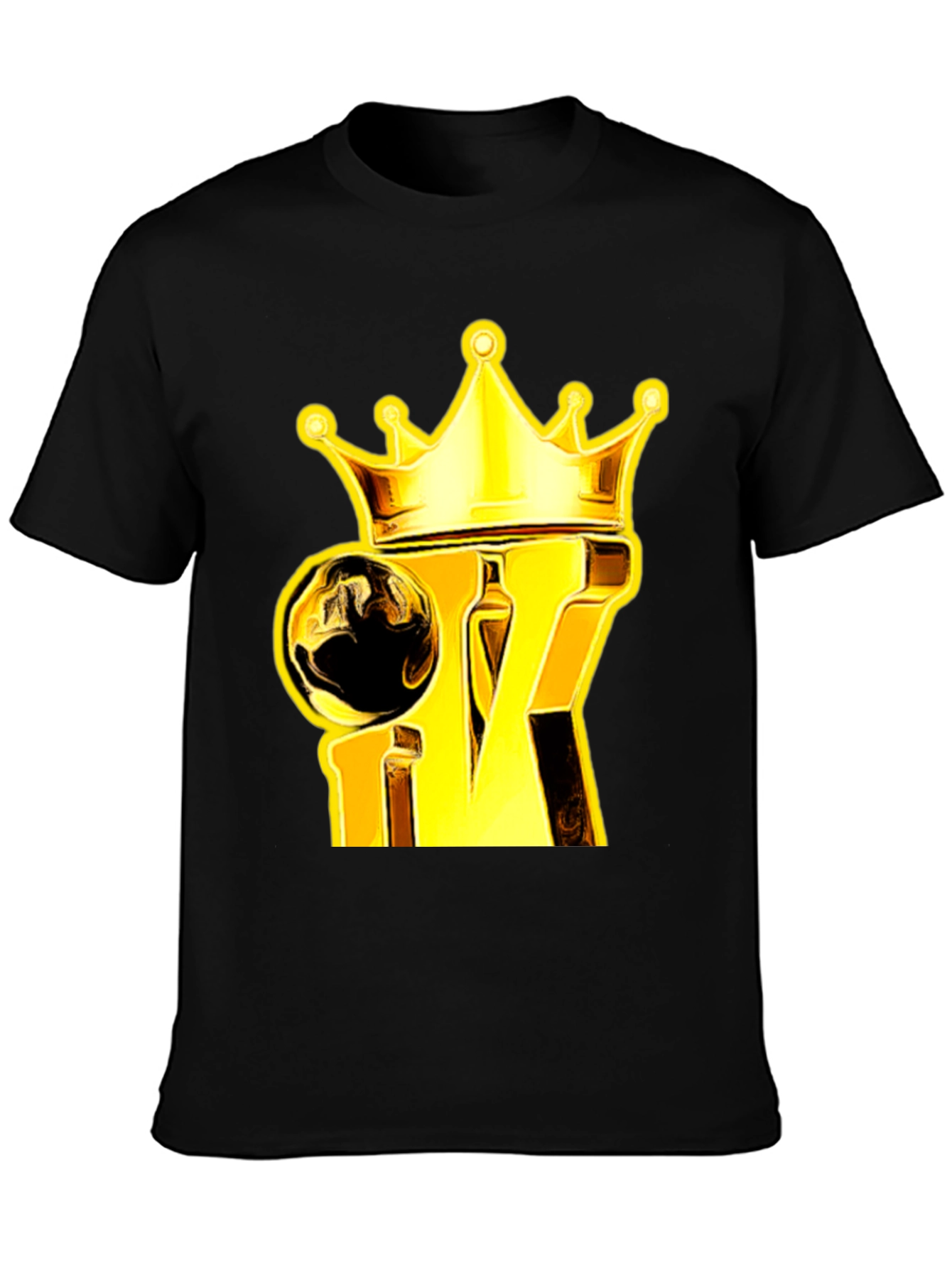 King Crown Graphic Tee - Gold & Black
