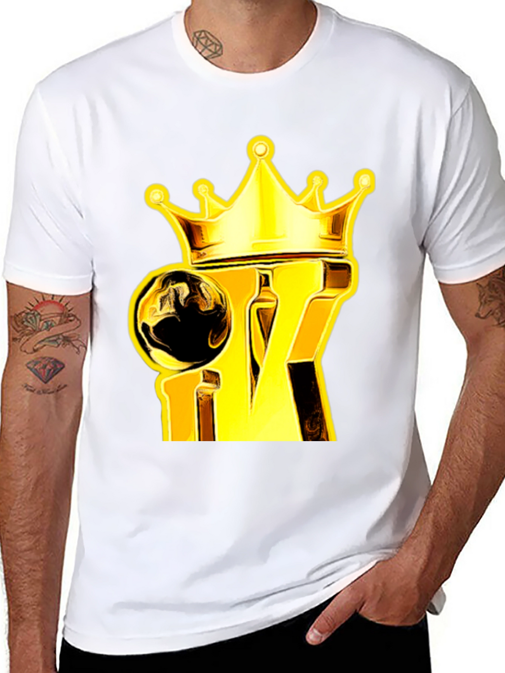 King Crown Graphic Tee - Gold & Black