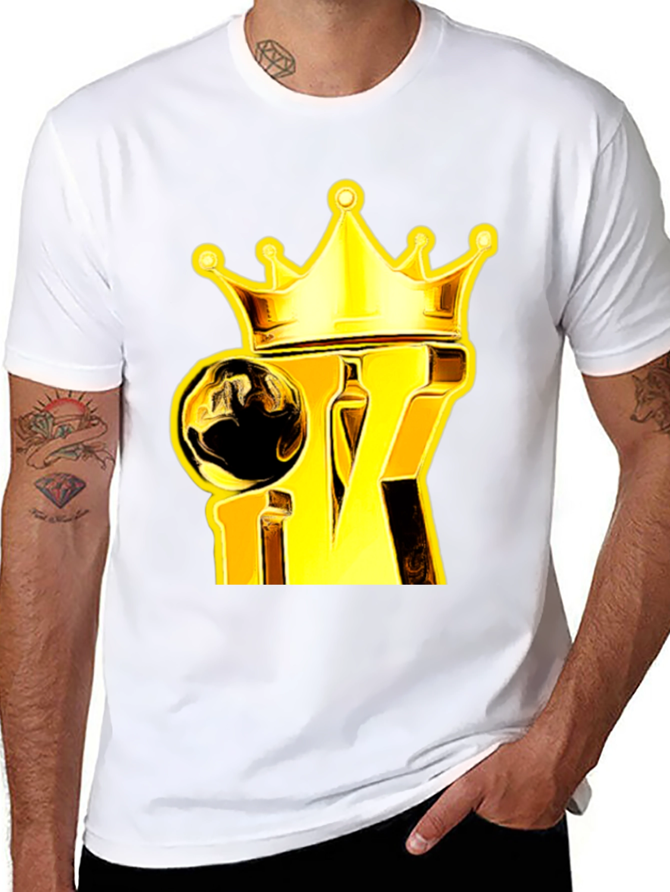 King Crown Graphic Tee - Gold & Black