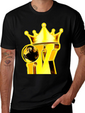King Crown Graphic Tee - Gold & Black