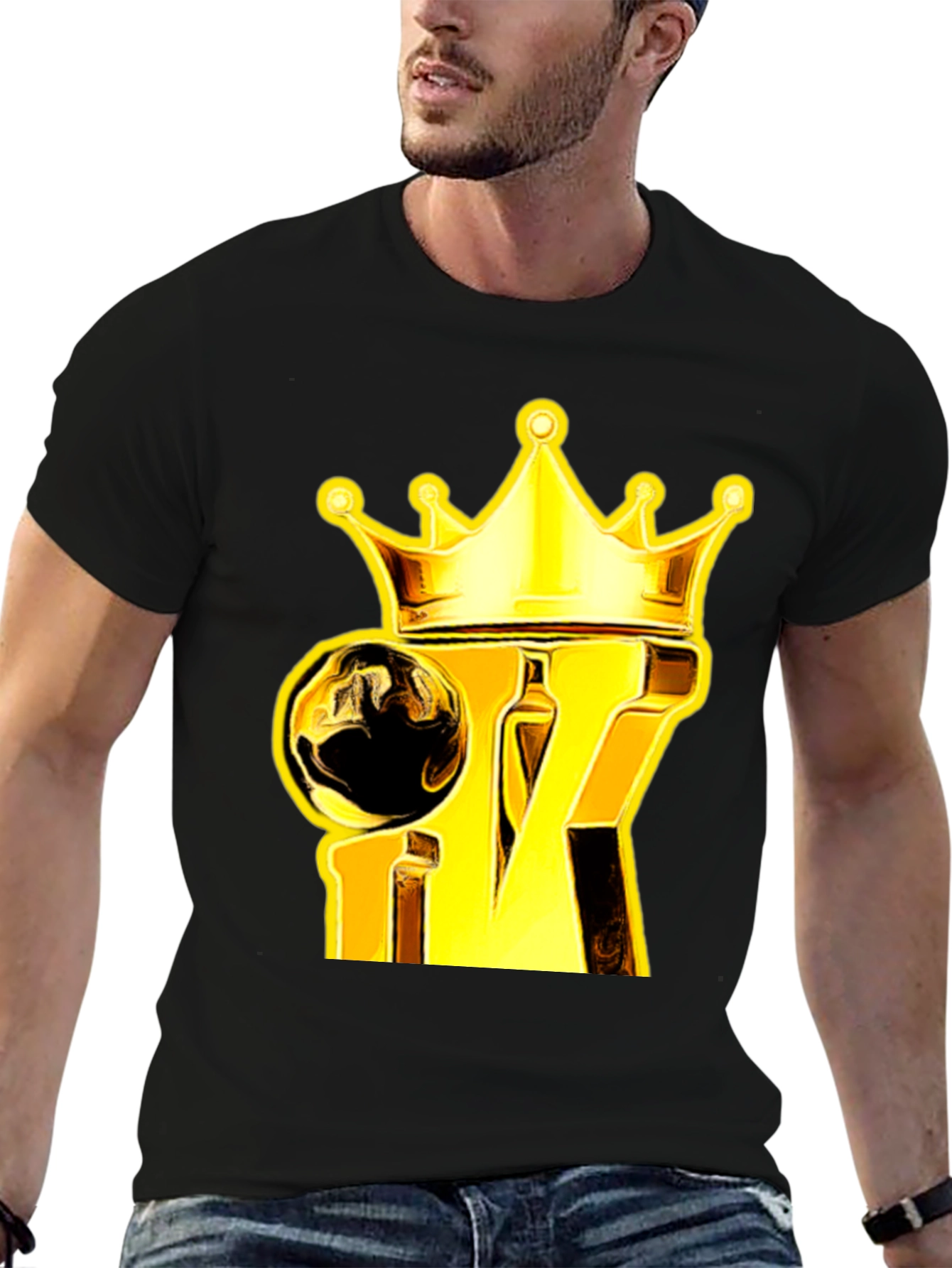 King Crown Graphic Tee - Gold & Black
