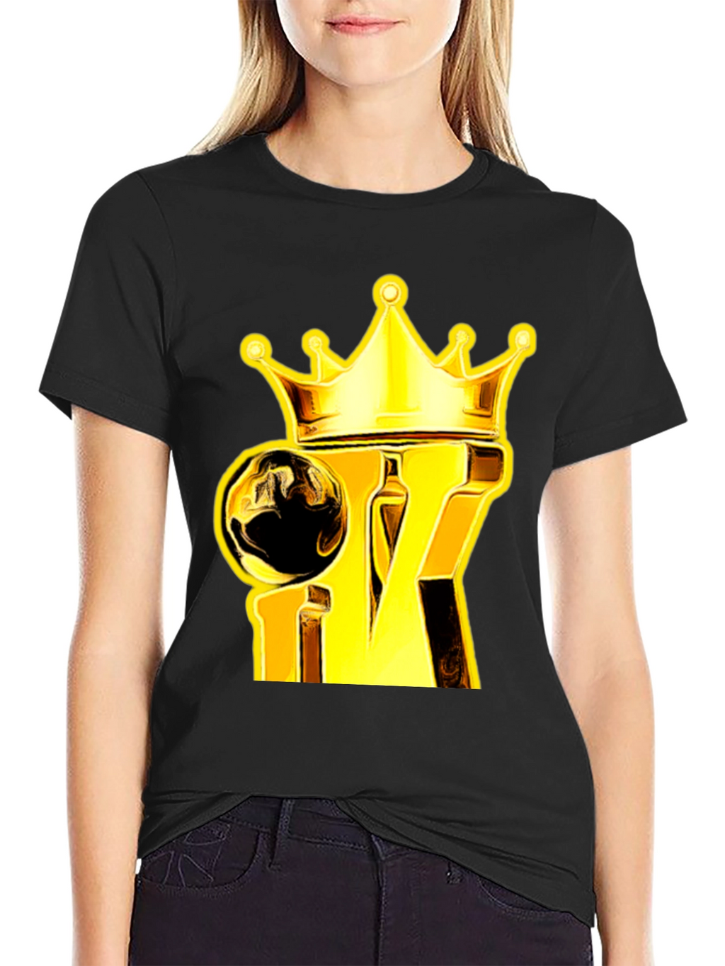 King Crown Graphic Tee - Gold & Black