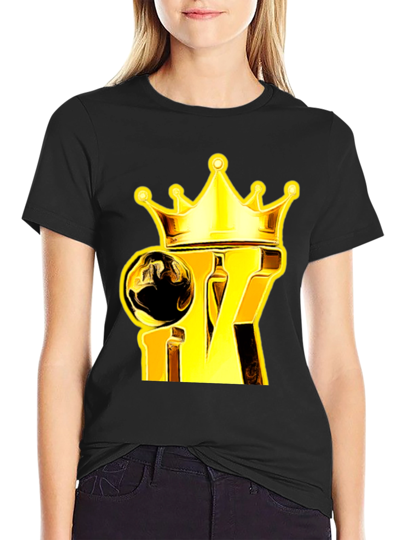 King Crown Graphic Tee - Gold & Black