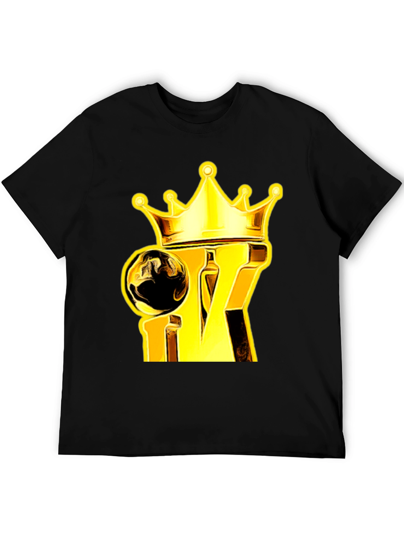 King Crown Graphic Tee - Gold & Black