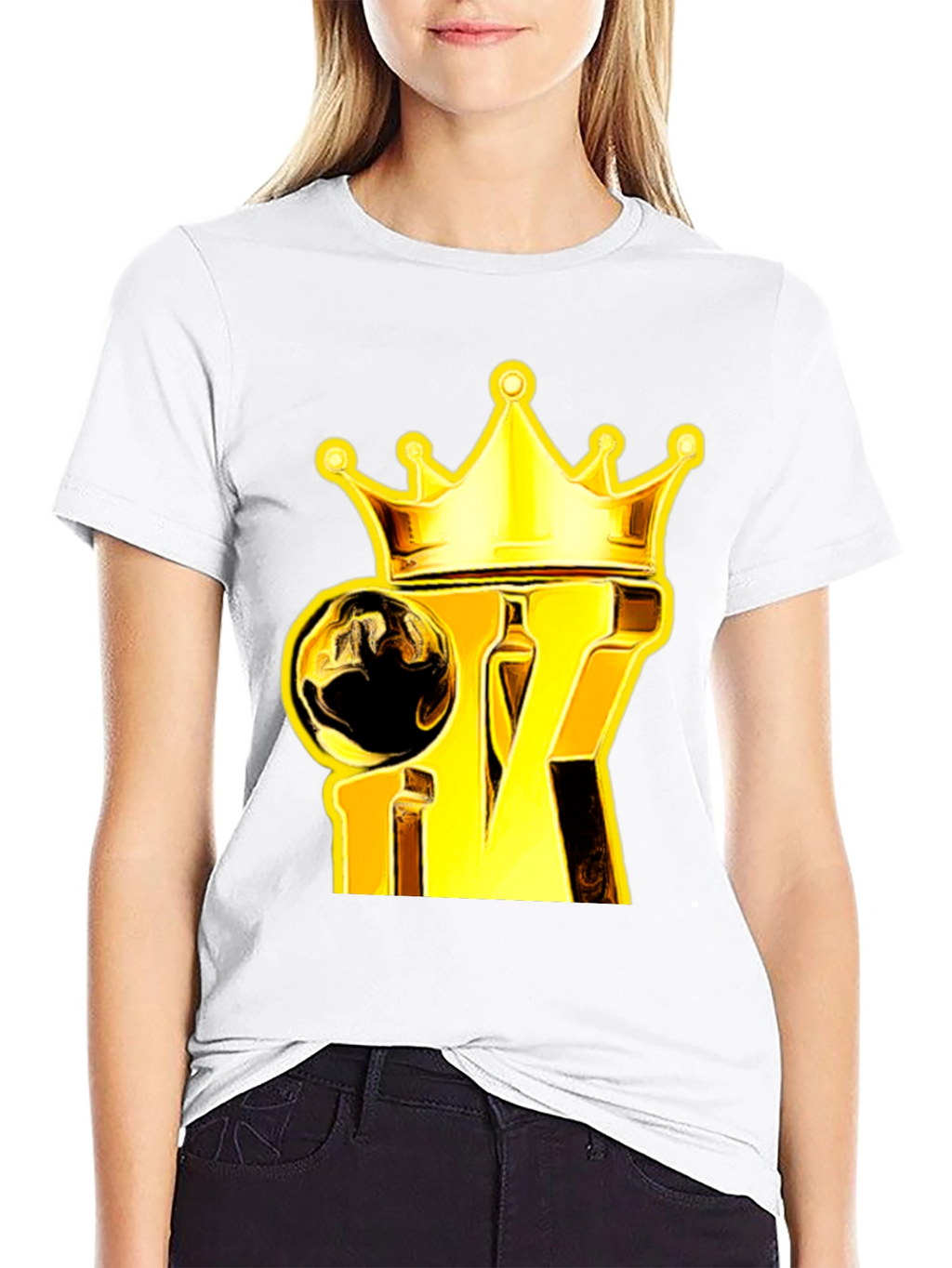 King Crown Graphic Tee - Gold & Black