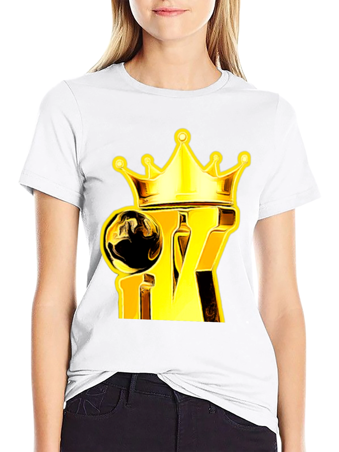 King Crown Graphic Tee - Gold & Black