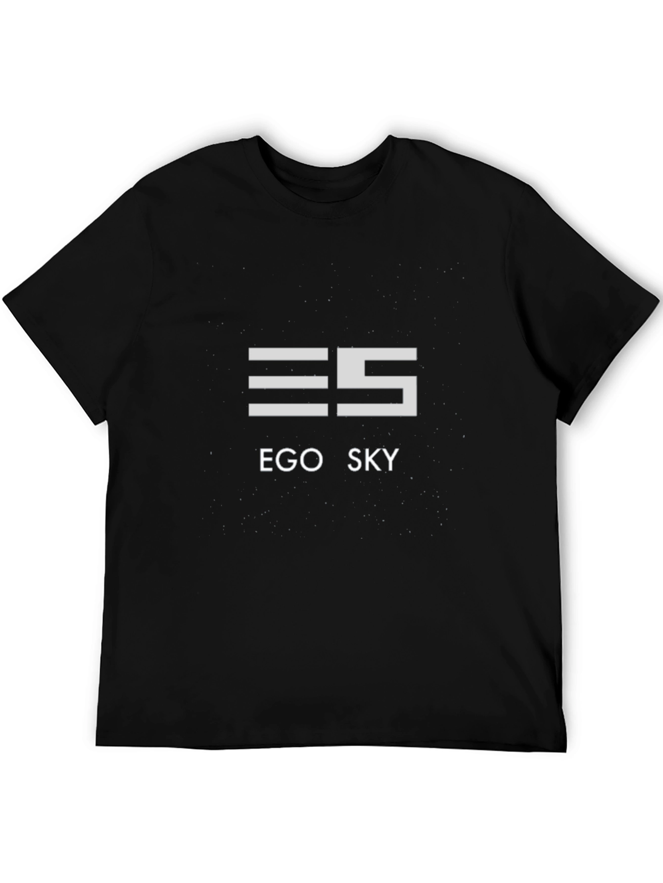 Ego Sky Black Graphic Tee - Modern Style