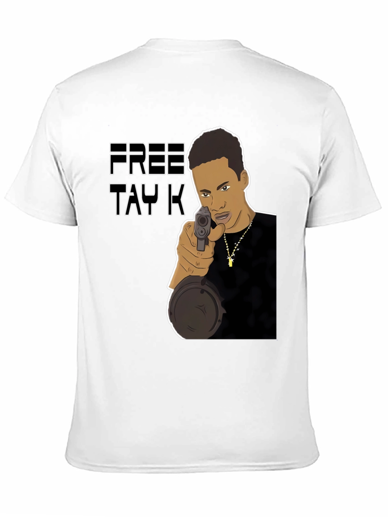 Free Tay-K Graphic Tee - Black Crew Neck Cotton T-Shirt