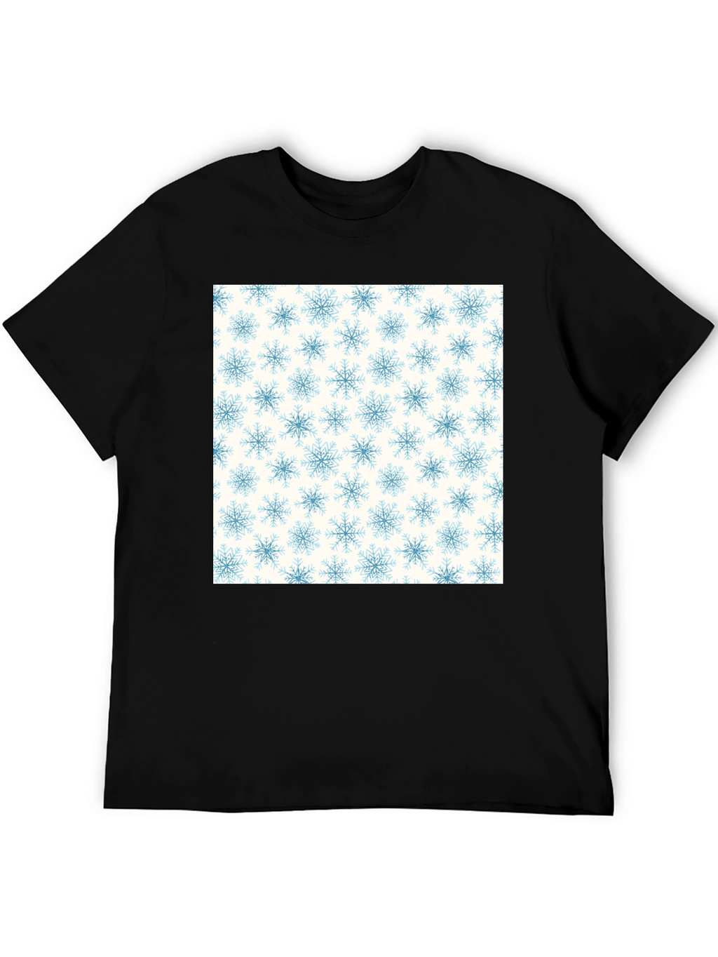 Snowflake Pattern Tee - Classic Winter Style