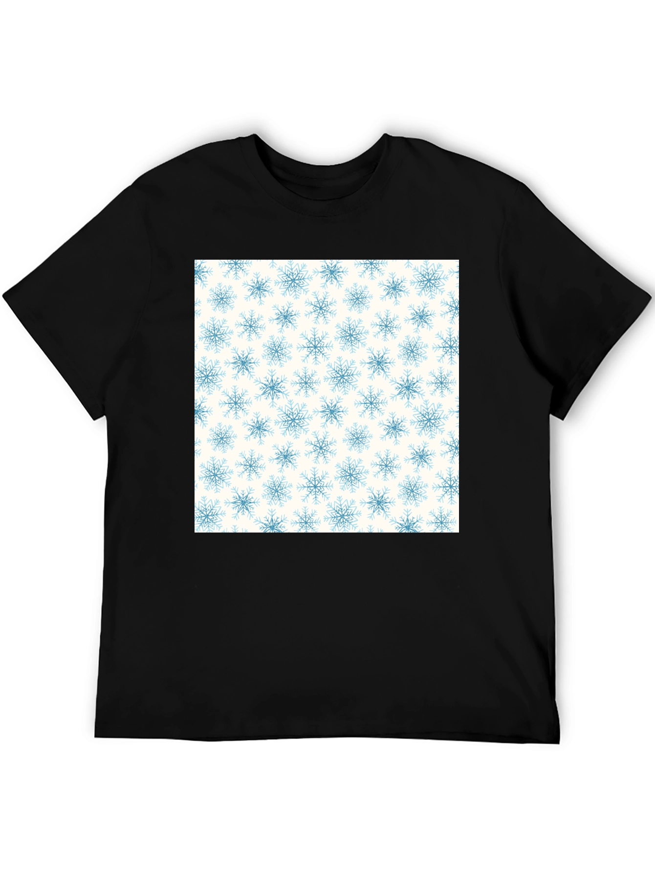 Snowflake Pattern Tee - Classic Winter Style