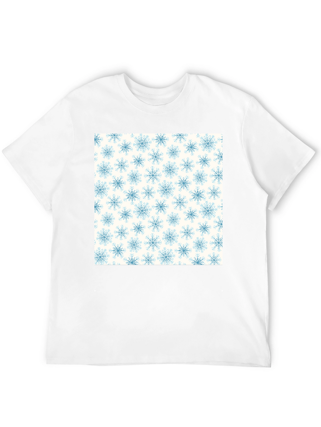 Snowflake Pattern Tee - Classic Winter Style