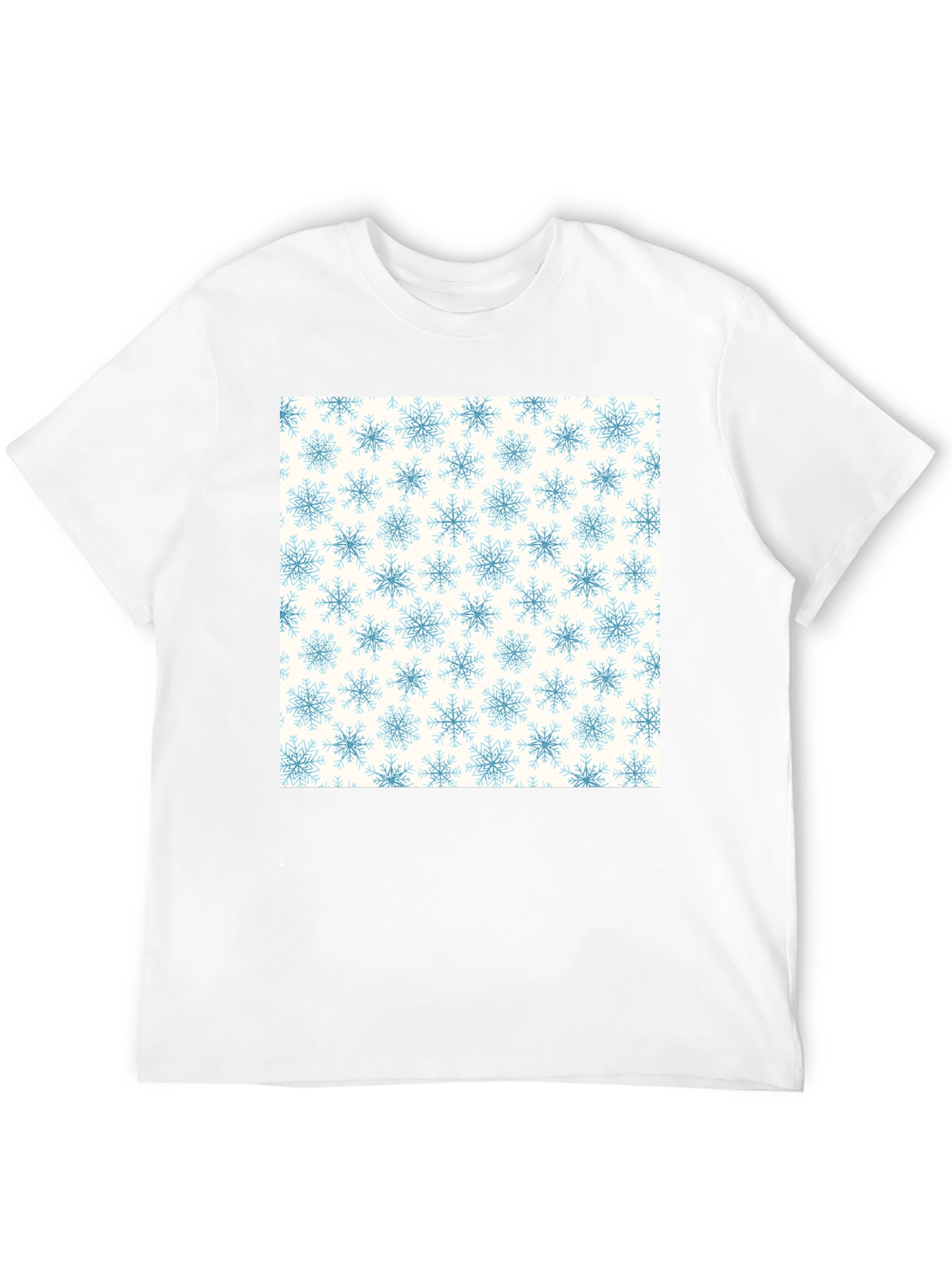 Snowflake Pattern Tee - Classic Winter Style
