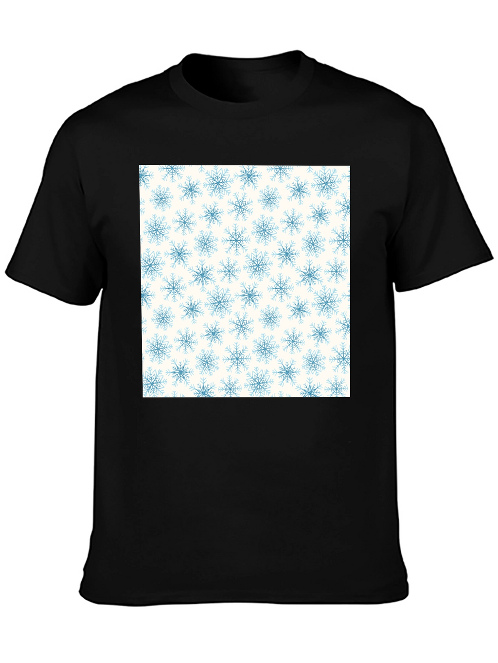 Snowflake Pattern Tee - Classic Winter Style