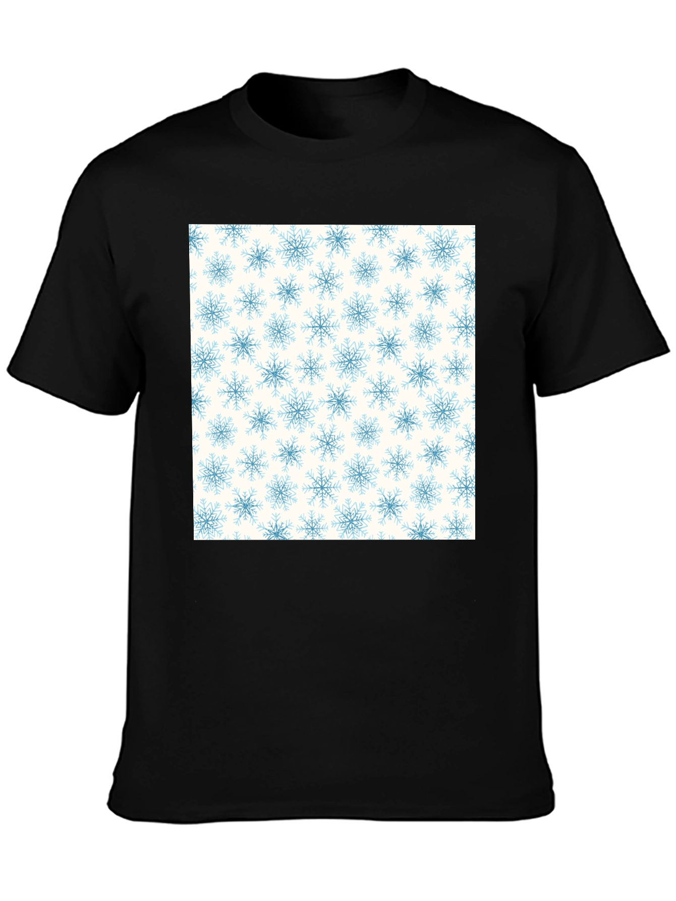 Snowflake Pattern Tee - Classic Winter Style