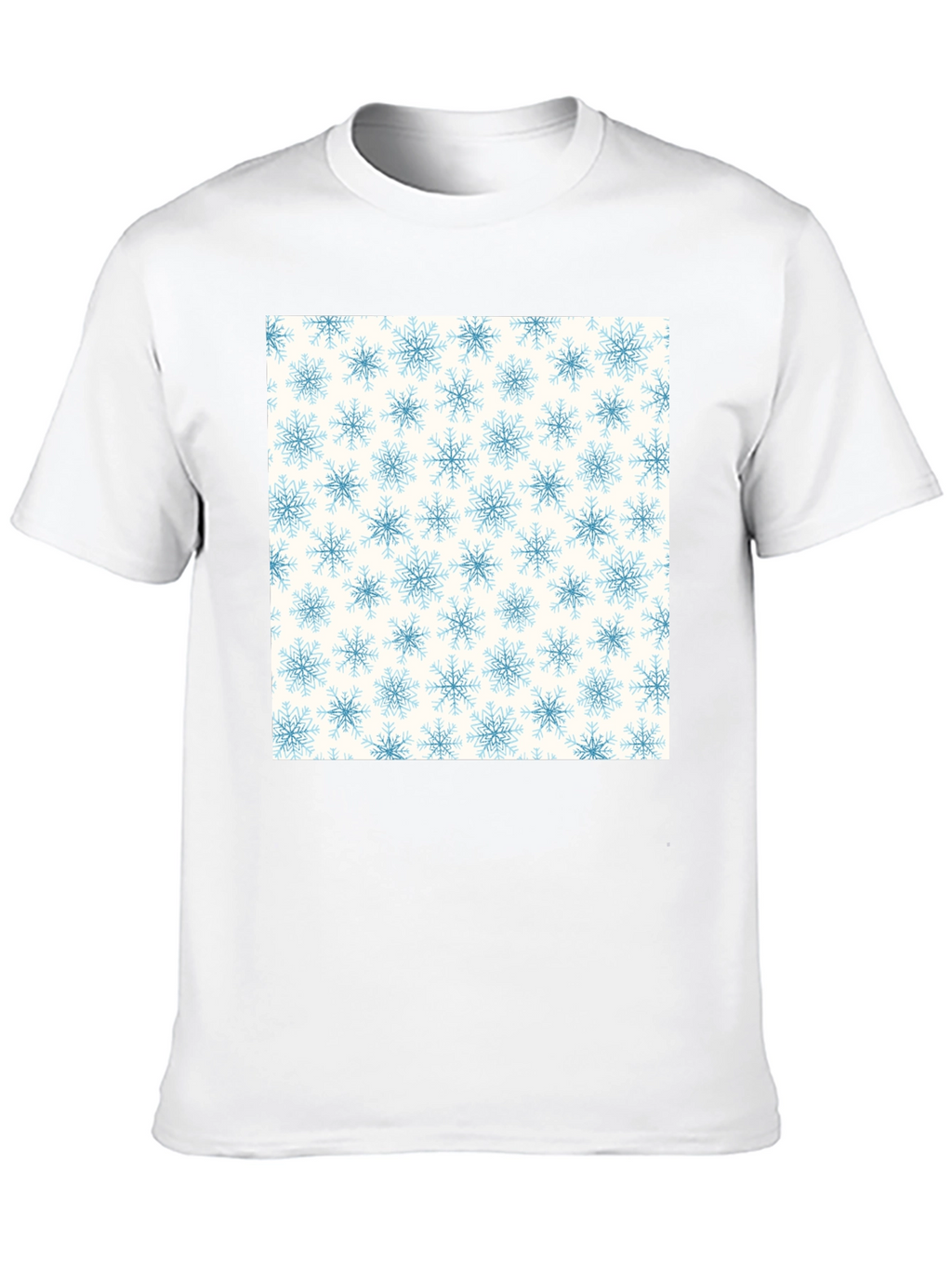 Snowflake Pattern Tee - Classic Winter Style
