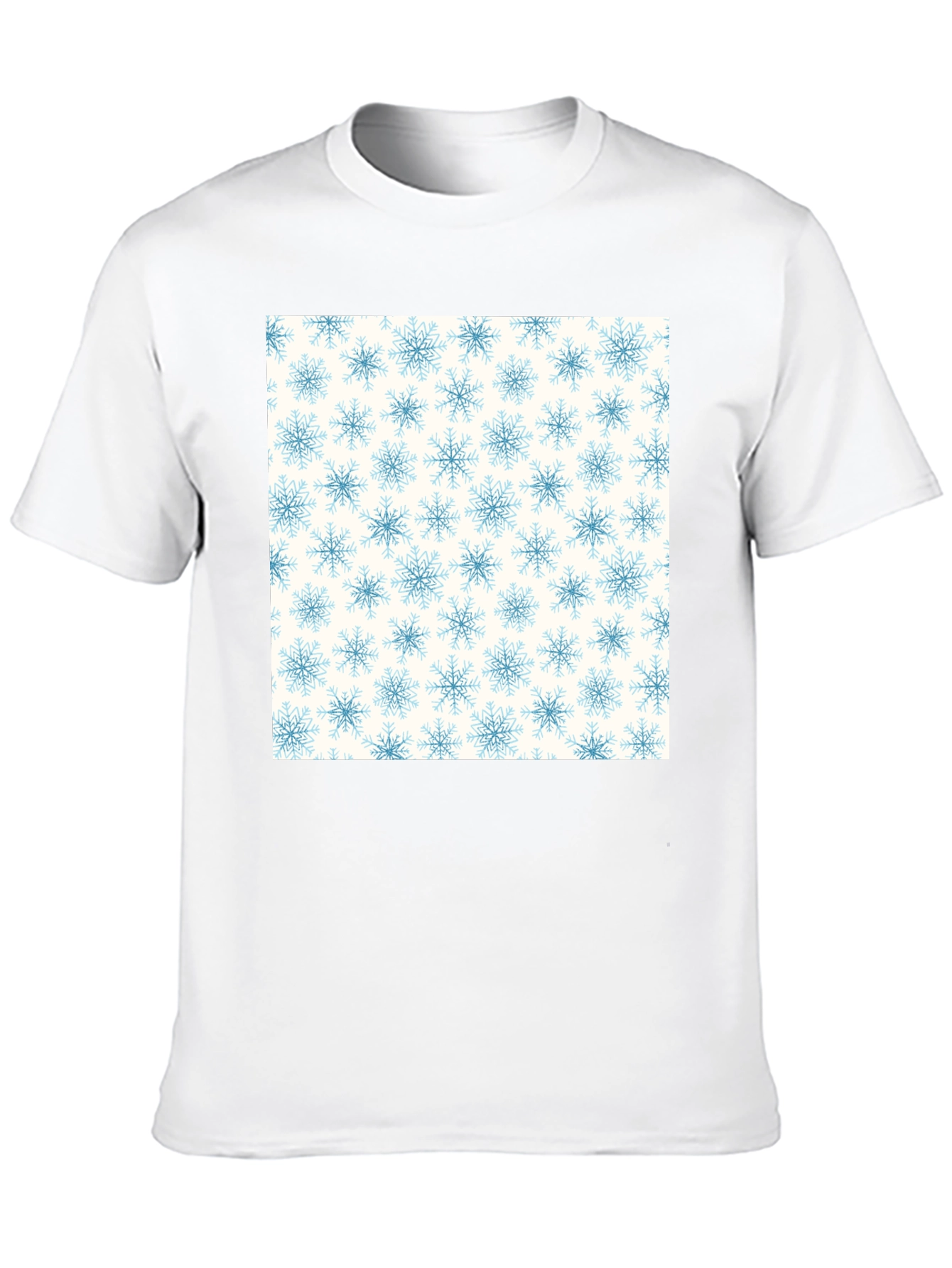 Snowflake Pattern Tee - Classic Winter Style