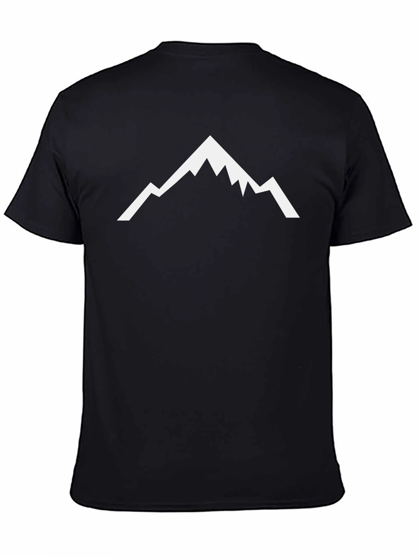 Mountain Peak Graphic Tee - Black Short Sleeve Shirt