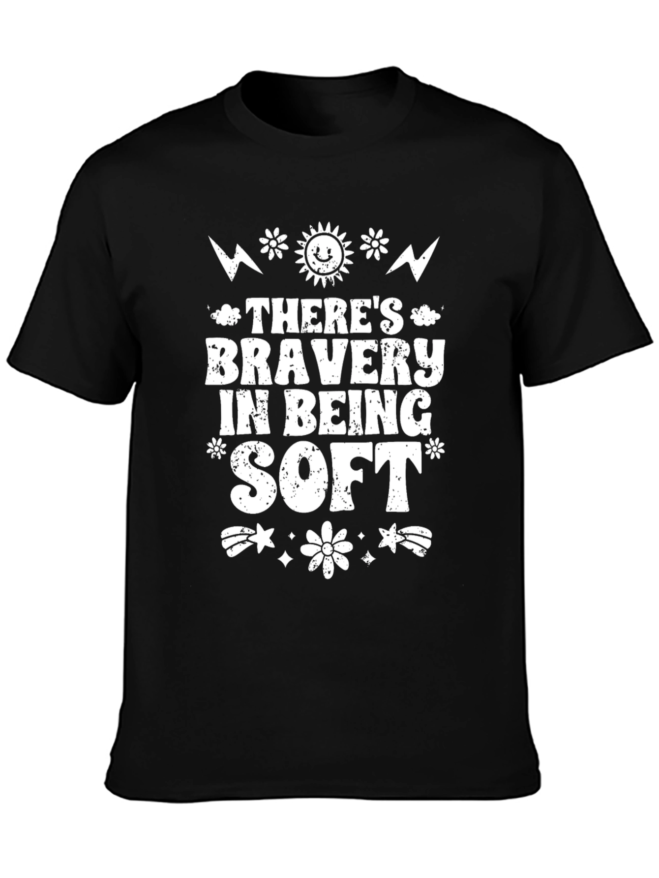 Theres Bravery in Being Soft Graphic Tee