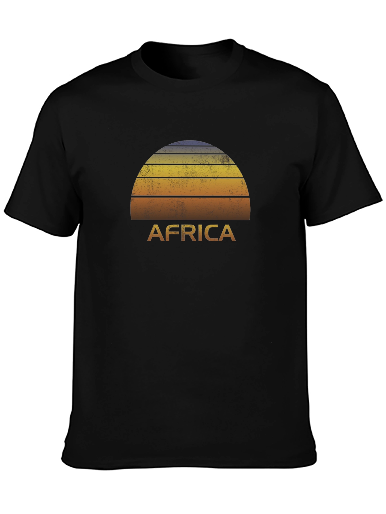 Africa Sunset Graphic Tee - Black T-Shirt