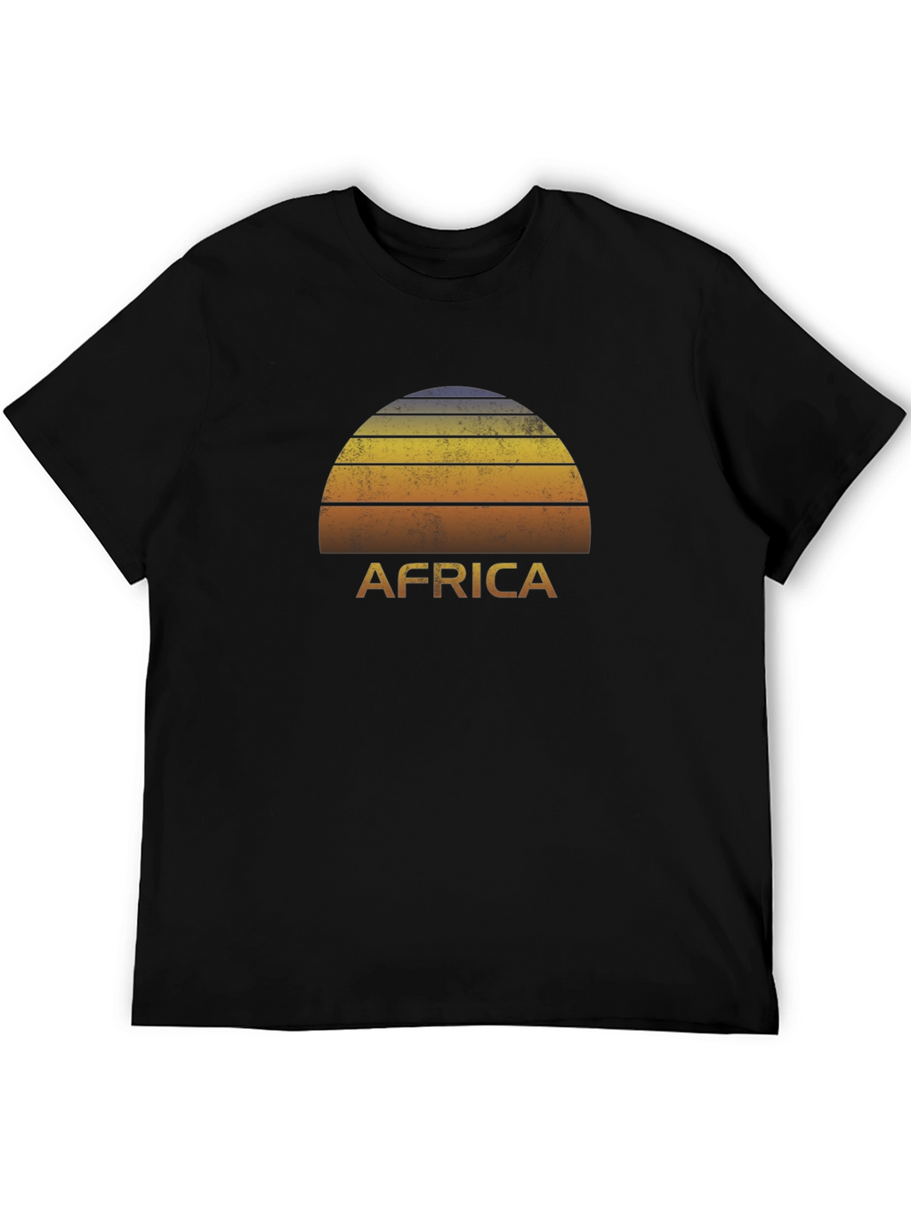Africa Sunset Graphic Tee - Black T-Shirt