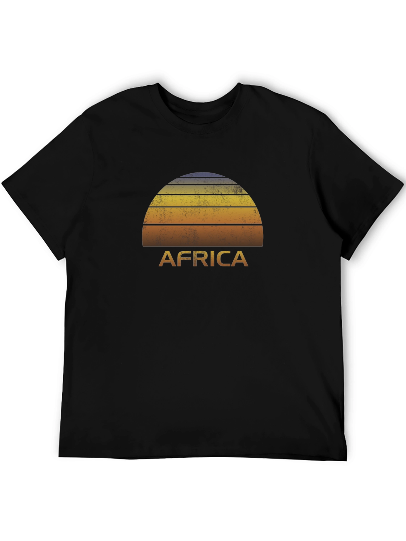 Africa Sunset Graphic Tee - Black T-Shirt