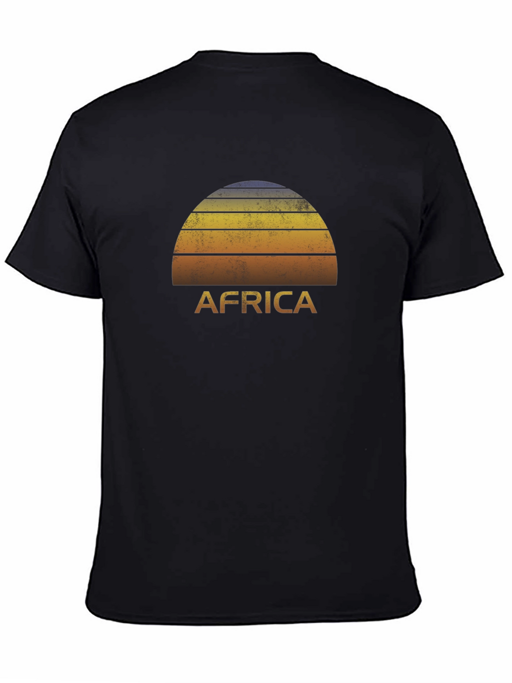 Africa Sunset Graphic Tee - Black T-Shirt