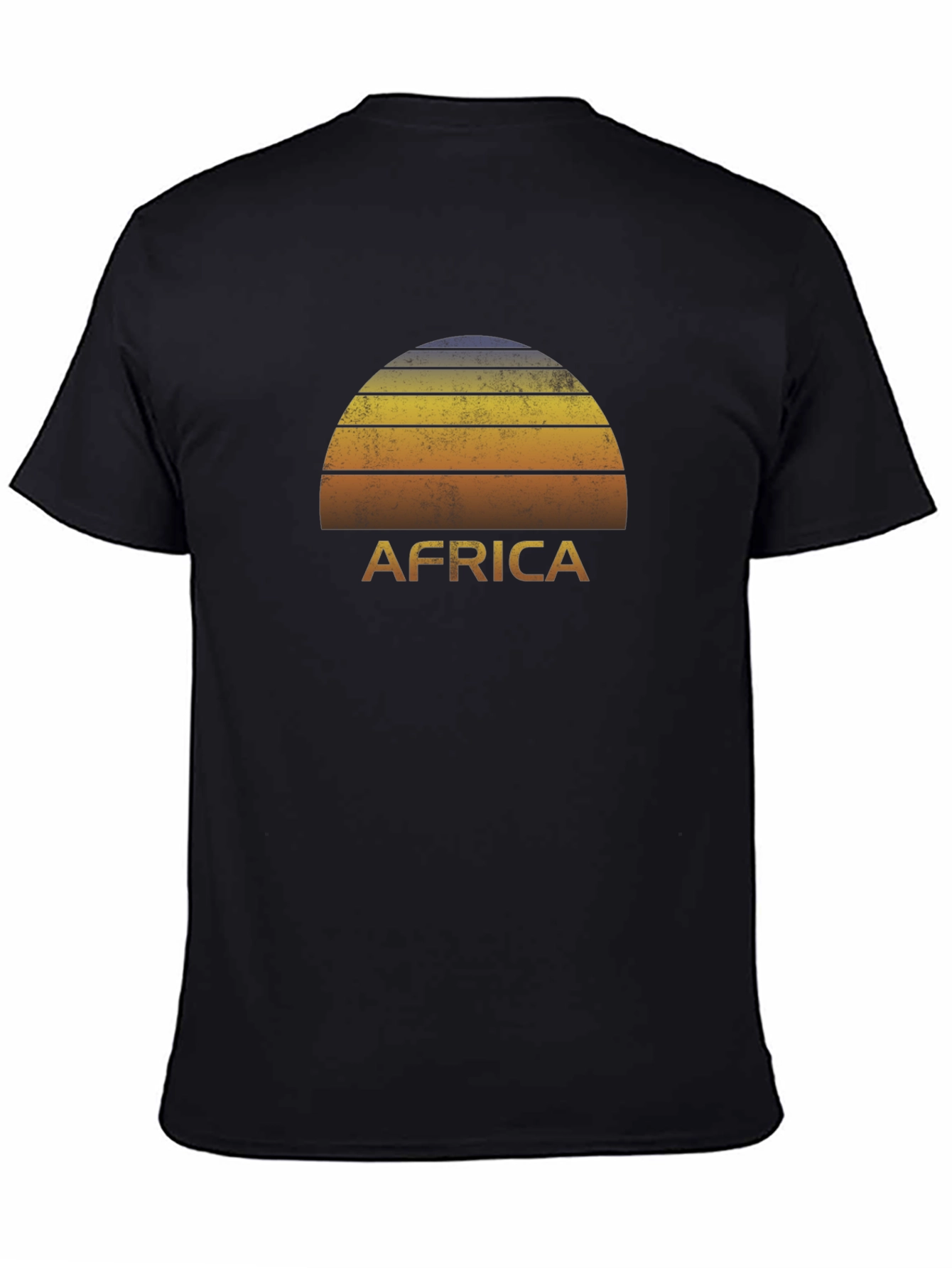 Africa Sunset Graphic Tee - Black T-Shirt