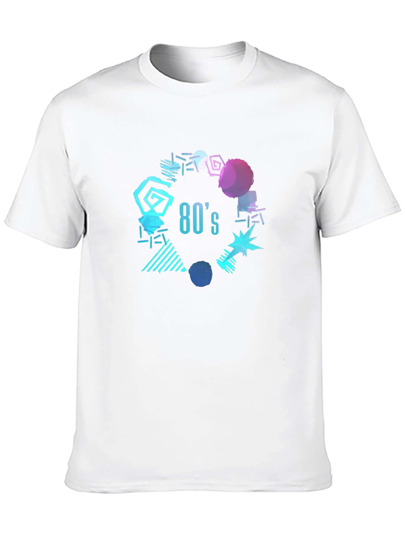 80s Style Graphic Print T-Shirt