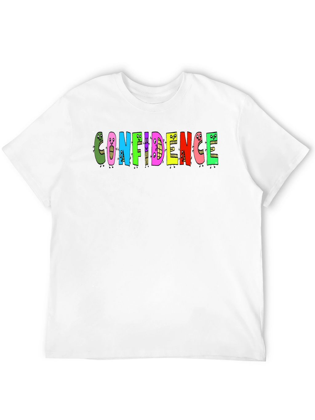 Confidence Graphic Tee - Black Cotton T-Shirt