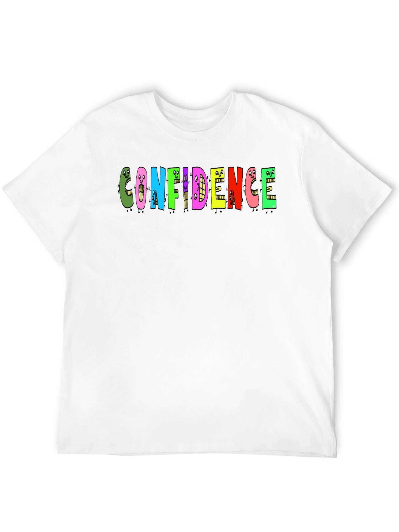 Confidence Graphic Tee - Black Cotton T-Shirt