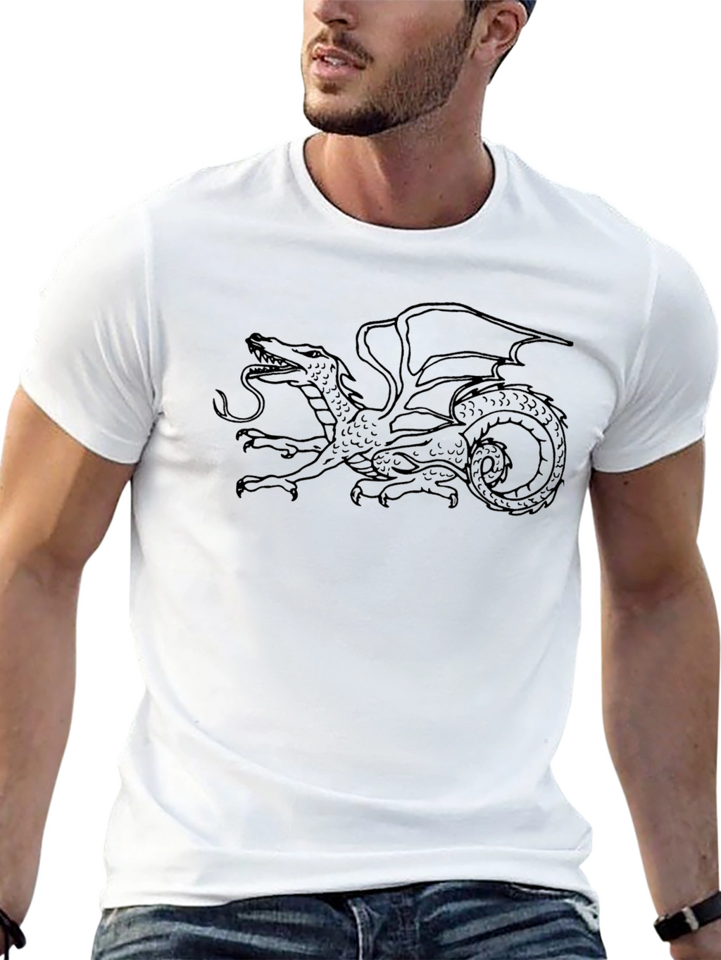 Dragon Graphic Black T-Shirt