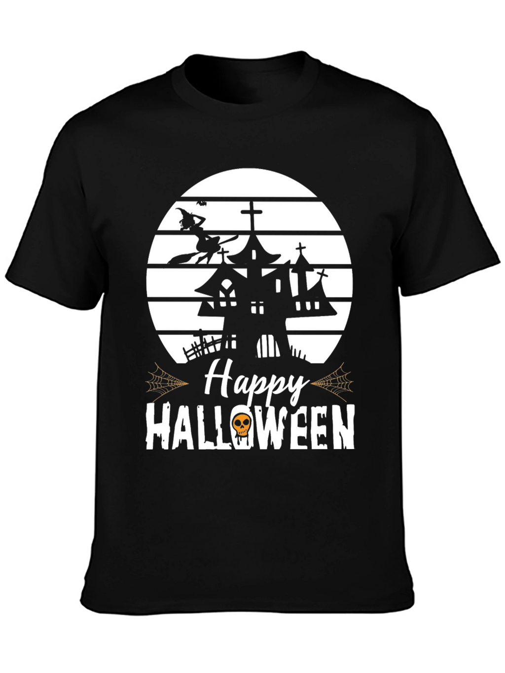 Happy Halloween T-Shirt Witch Haunted House
