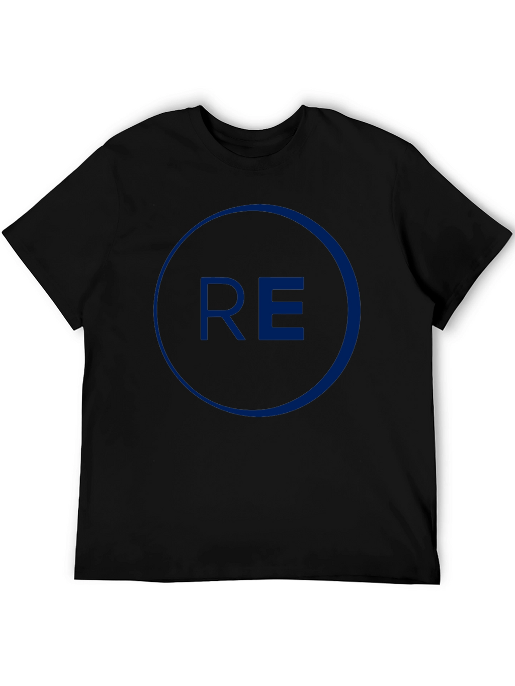 Mens Black Graphic Tee - Circle RE Design