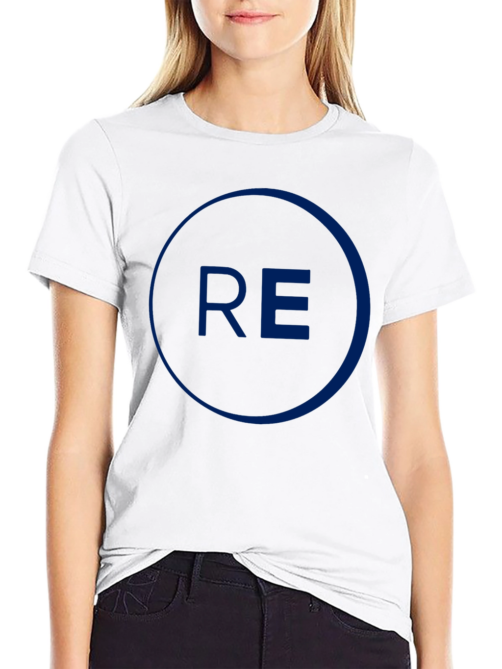 Mens Black Graphic Tee - Circle RE Design