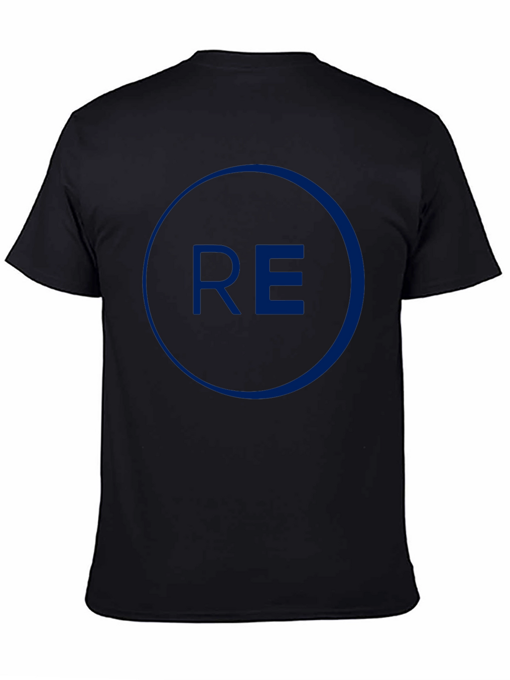 Mens Black Graphic Tee - Circle RE Design