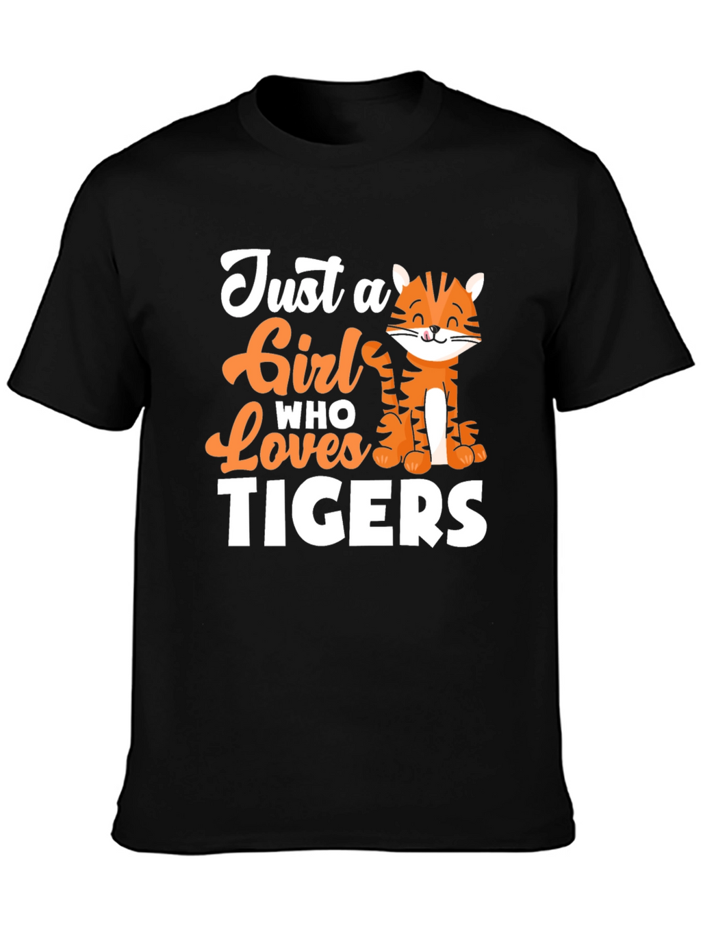 Just a Girl Who Loves Tigers Graphic Tee